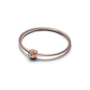 Pandora Moments 14K Rose Gold Plated Bangle Bracelet